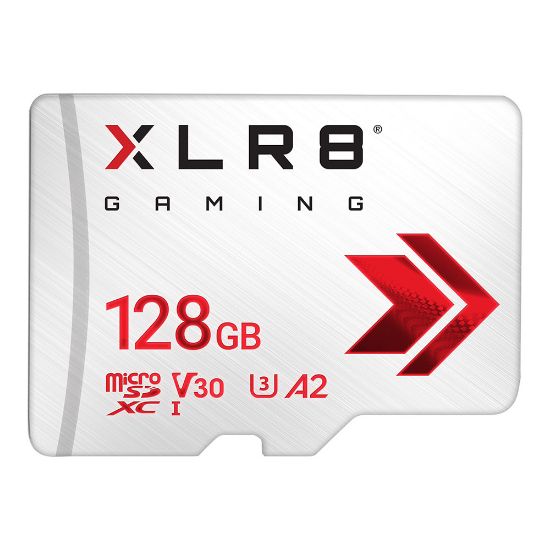 Picture of PNY 128GB XLR8 Gaming U3 V30 A2 microSDXC Flash Memory Card for Portable Gaming