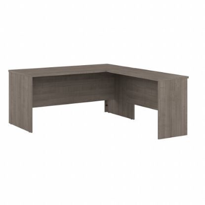 Picture of Bestar Logan 65inW L-Shaped Corner Desk, Silver Maple