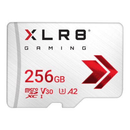 Picture of PNY 256GB XLR8 Gaming U3 V30 A2 microSDXC Flash Memory Card for Portable Gaming