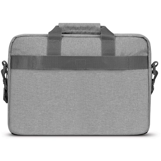 Picture of Solo New York Re:New Briefcase With 15.6in Laptop Pocket, 60% Recycled, Gray