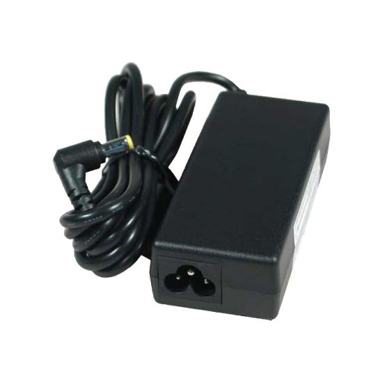 Picture of eReplacements AC0655517E - Power adapter - 65 Watt - black - for Acer TravelMate 2301, 2302, 2303, 2304, 2305, 2308, 2451, 3000, 3001, 3002, 3003, 3004