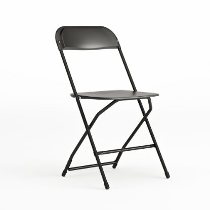 Picture of Flash Furniture HERCULES Series Premium Plastic Folding Chair, Black