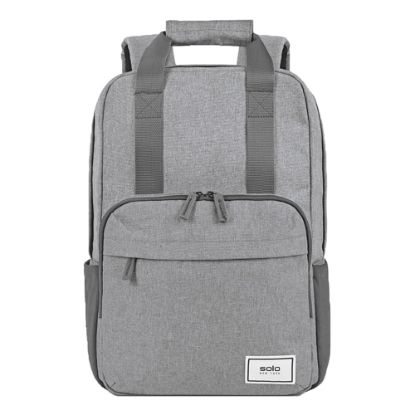 Picture of Solo New York Bags Reclaim Recycled Backpack With 15.6in Laptop Pocket, 51% Recycled, Gray