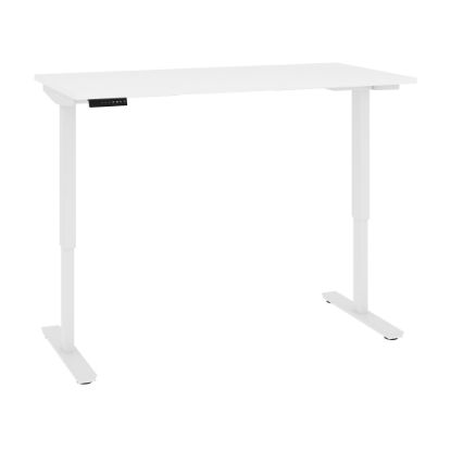 Picture of Bestar Universel Electric 60inW Standing Desk, Electric, White