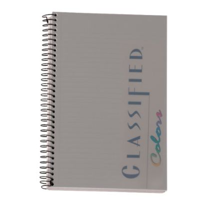 Picture of TOPS Classified Colors Business Notebook, 5 1/2in x 8 1/2in, 1 Subject, Narrow Ruled, 100 Sheets, Graphite Gray Cover