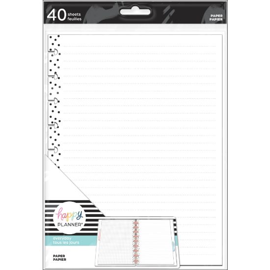 Picture of Happy Planner Classic Filler Paper, 40 Sheets, 7in x 9-1/4in, Simple Dots