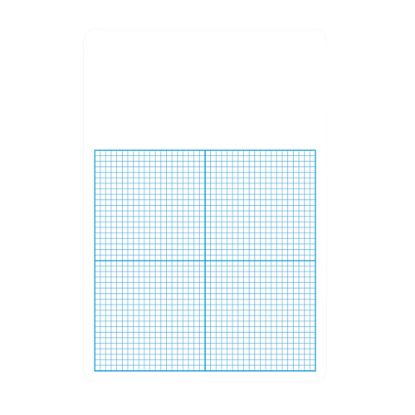 Picture of Flipside 1/4in Graph Dry-Erase Board Class Pack, 16in x 11in x 1/16in, White/Blue, Pack Of 12