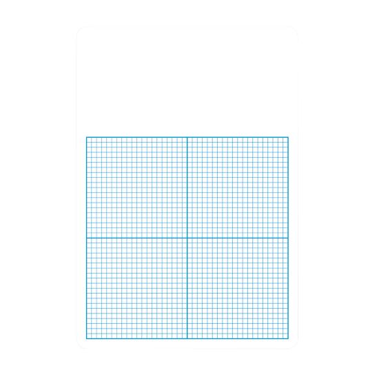 Picture of Flipside 1/4in Graph Dry-Erase Board Class Pack, 16in x 11in x 1/16in, White/Blue, Pack Of 12