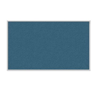 Picture of Ghent Aluminum Frame Vinyl Bulletin Board, 24in x 24in, Ocean, Satin Frame