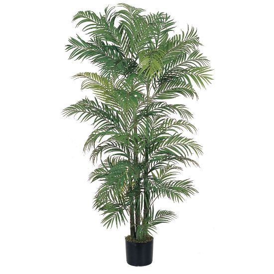 Picture of Nearly Natural 6ftH Silk Areca Palm Tree With Pot, Green