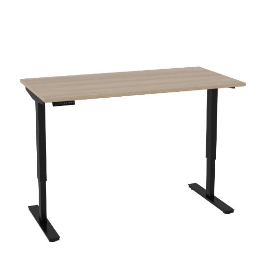 Picture of Bestar Universel Electric 60inW Standing Desk, Electric, Northern Maple