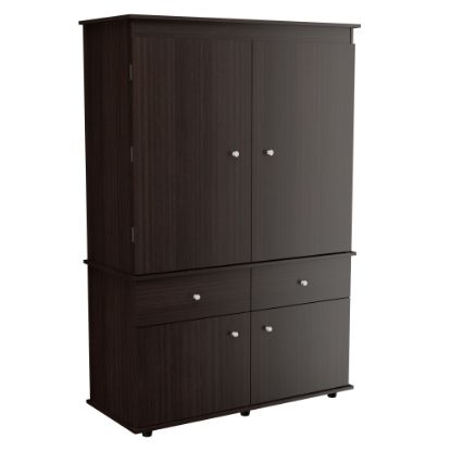 Picture of Inval 48inW Armoire/AV Storage Cabinet, Espresso