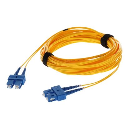 Picture of AddOn 7m SC OS1 Yellow Patch Cable - Patch cable - SC/UPC single-mode (M) to SC/UPC single-mode (M) - 7 m - fiber optic - duplex - 9 / 125 micron - OS1 - halogen-free - yellow