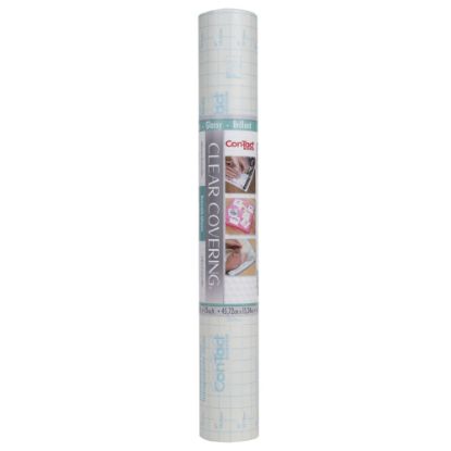 Picture of Con-Tact Clear Cover Adhesive Coverings Roll, 18in x 50ft, Clear Glossy