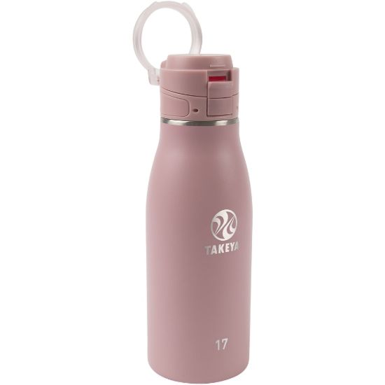 Picture of Takeya Traveler FlipLock Bottle, 17 Oz, Ash Rose