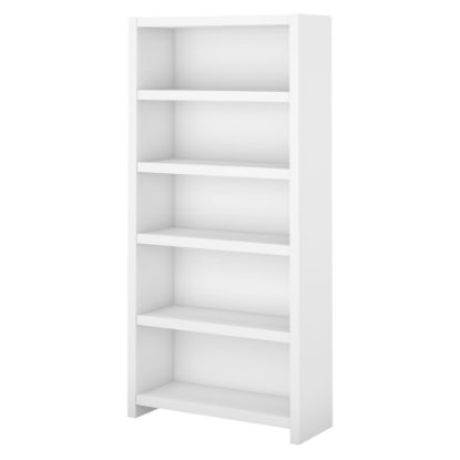 Picture of Bush Business Furniture Echo 66inH 5-Shelf Bookcase, Pure White, Standard Delivery