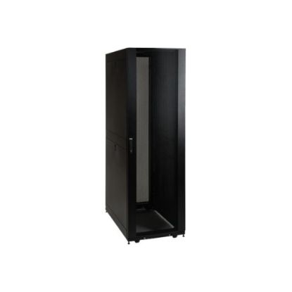 Picture of Tripp Lite 48U Rack Enclosure Server Cabinet Shock Pallet w/ 3000LB Capacity - Rack enclosure cabinet - black - 48U - 19in - with 1,250 lb. capacity shock pallet