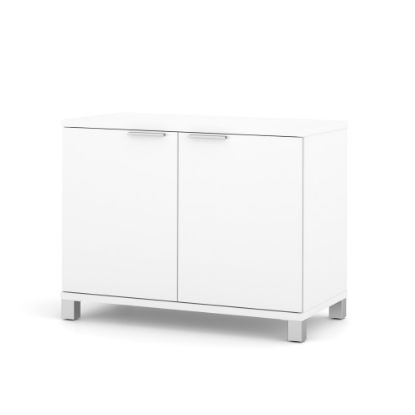 Picture of Bestar Pro-Linea 36inW Low Storage Cabinet, White