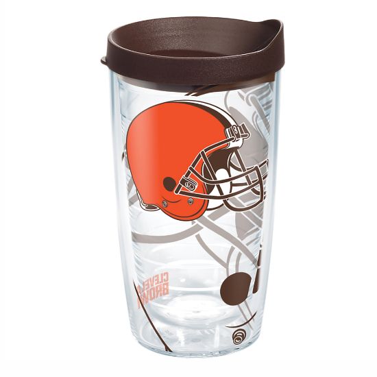 Picture of Tervis NFL Tumbler With Lid, 16 Oz, Cleveland Browns, Clear