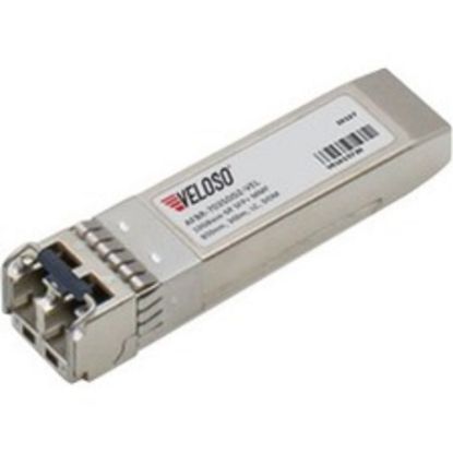 Picture of Veloso SFP+ Module - For Data Networking, Optical Network - 1 x LC 10GBase-SR Network - Optical Fiber - 850 nm - Multi-mode - 10 Gigabit Ethernet - 10GBase-SR - Hot-swappable - TAA Compliant