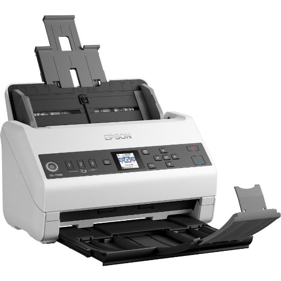 Picture of Epson DS-730N Sheetfed Scanner - 600 dpi Optical - 8-bit Color - 8-bit Grayscale - 40 ppm (Mono) - 40 ppm (Color) - Duplex Scanning - USB