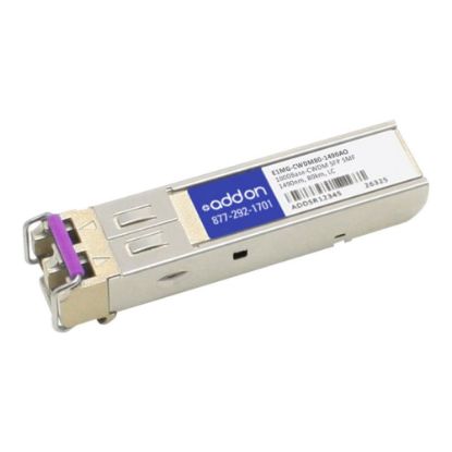 Picture of AddOn - SFP (mini-GBIC) transceiver module - GigE - CWDM - LC - 1490 nm