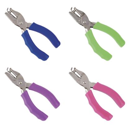 Picture of Office Depot Brand Single-Hole Punch With Padded Handles, Assorted Colors