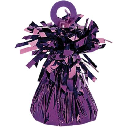 Picture of Amscan 6 Oz Foil Balloon Weights, Purple, Pack Of 12 Weights