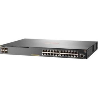 Picture of HPE Aruba 2930F 24G PoE+ 4SFP+ Switch - 24 Ports - Manageable - 10 Gigabit Ethernet, Gigabit Ethernet - 10/100/1000Base-T, 10GBase-X - 3 Layer Supported - Modular - Twisted Pair, Optical Fiber