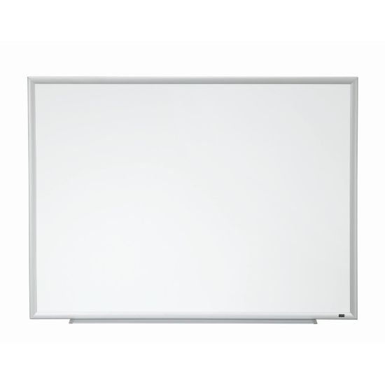 Picture of 3M Porcelain Magnetic Dry-Erase Whiteboard, 24in x 36in, Aluminum Frame With Silver Finish