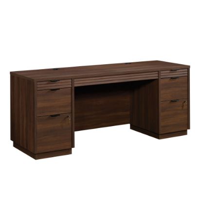 Picture of Sauder Palo Alto 72inW Commercial Credenza Computer Desk, Spiced Mahogany