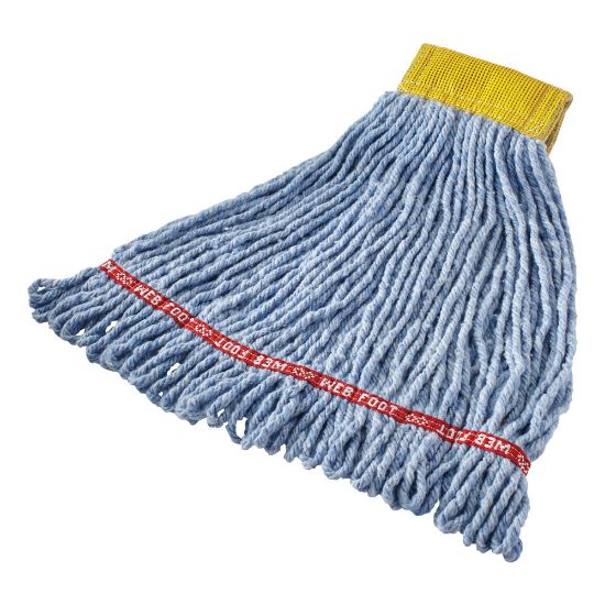 Picture of Rubbermaid Web Foot Wet Mop, 5in Band, Blue