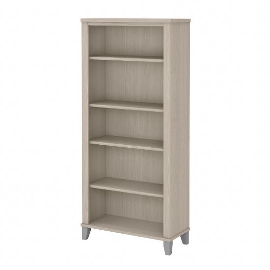 Picture of Bush Business Furniture Somerset 66inH 5-Shelf Bookcase, Sand Oak, Standard Delivery