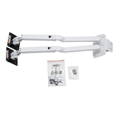 Picture of Ergotron Mounting Arm for LCD Monitor - White - 2 Display(s) Supported - 24in Screen Support - 40 lb Load Capacity - 75 x 75, 100 x 100