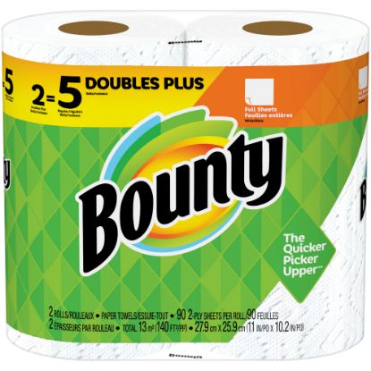 Picture of Bounty Huge 2-Ply Paper Towels, Pack Of 2 Rolls