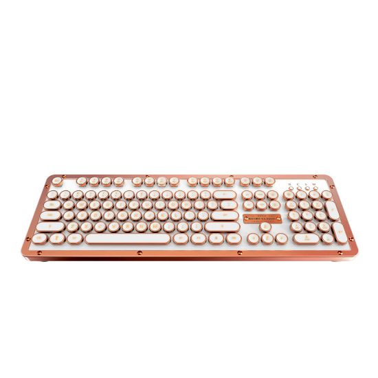 Picture of Azio Retro Classic Wireless Keyboard, Full Size, Posh