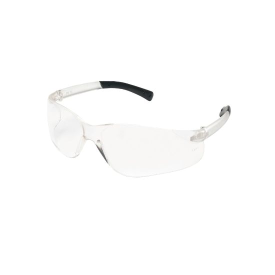 Picture of Crews BearKat Safety Glasses, Wraparound, Black Frame/Clear Lens