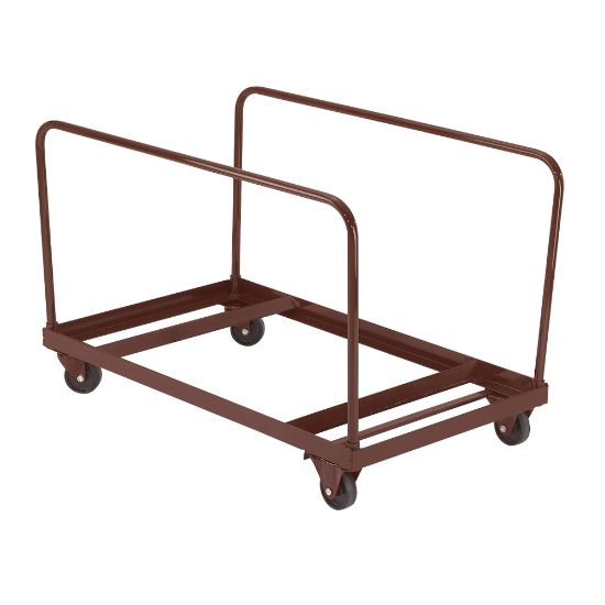 Picture of National Public Seating Dolly, DY-60R Folding Table, 31-1/4inH x 27-3/4inW x 47-1/2inD, Brown