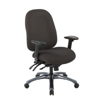 Picture of Office Star Multi-Function High-Back Fabric Task Chair, Shale