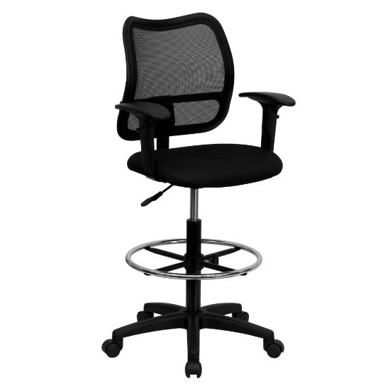 Picture of Flash Furniture Mesh Mid-Back Drafting Chair, Black