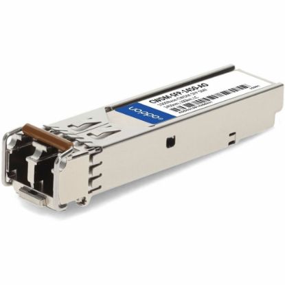 Picture of AddOn Cisco CWDM-SFP-1450 Compatible TAA Compliant 1000Base-CWDM SFP Transceiver (SMF, 1450nm, 100km, LC) - 100% compatible and guaranteed to work