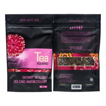 Picture of Tea Squared Skinny Wulong Loose Leaf Tea, 2.8 Oz, Carton Of 6 Bags