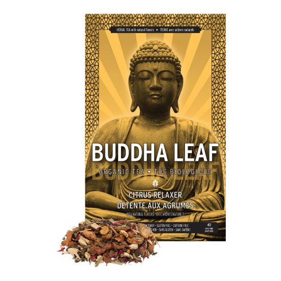 Picture of Tea Squared Buddha Citrus Relaxer Organic Loose Leaf Tea, 2.8 Oz, Carton Of 6 Bags