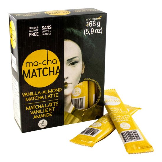 Picture of Ma-Cha Vanilla Almond Matcha Sticks, 5.9 Oz, 12 Per Box, Carton Of 6 Boxes