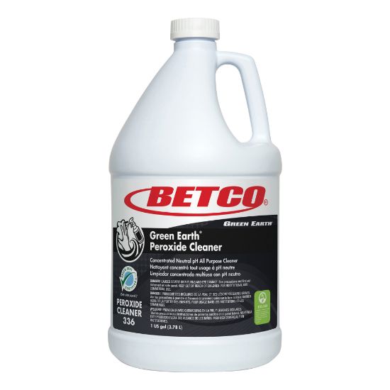 Picture of Betco Green Earth Peroxide Cleaner - Concentrate Liquid - 128 fl oz (4 quart) - Fresh Mint Scent - 1 Each - Clear