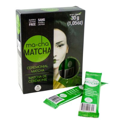 Picture of Ma-Cha Ceremonial Organic Matcha Sticks, 1.08 Oz, Carton Of 6 Boxes