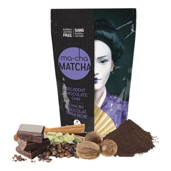 Picture of Ma-Cha Decadent Chocolate Latte Mix, 7.9 Oz, 12 Per Box, Carton Of 6 Boxes