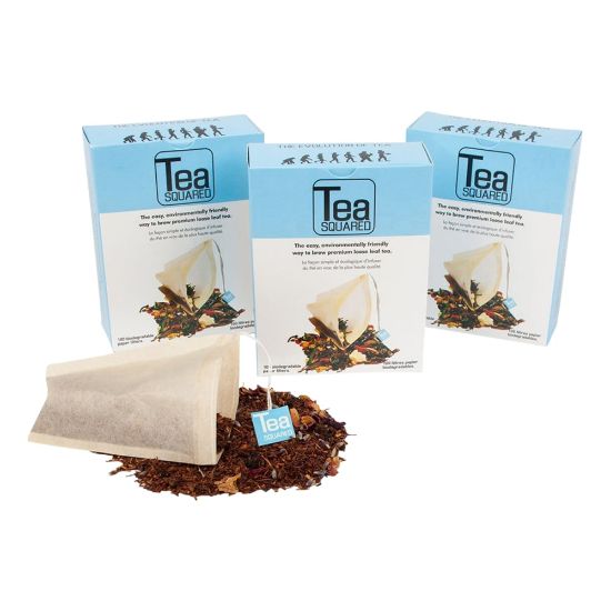 Picture of Tea Squared Paper Tea Bag Filters, Natural, 100 Filters Per Box, Pack Of 12 Boxes