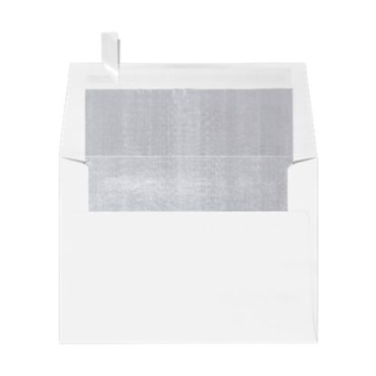 Picture of LUX Invitation Envelopes, A6, Peel & Press Closure, Silver/White, Pack Of 1,000