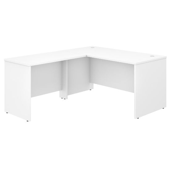 Picture of Bush Business Furniture Studio C 60inW L-Shaped Corner Desk With Return, White, Standard Delivery